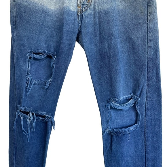 RE/DUN x Levi’s Straight Skinny Distressed Jean Size 26 NWOT - Picture 3 of 10